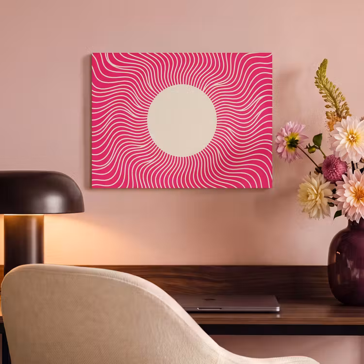 Acoustic Panel - Abstract - Pattern - Pink — 4