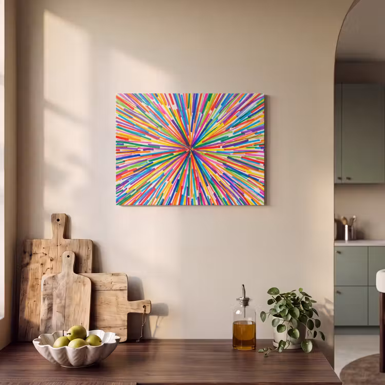 Acoustic Panel - Lines - Colorful - Abstract — 3