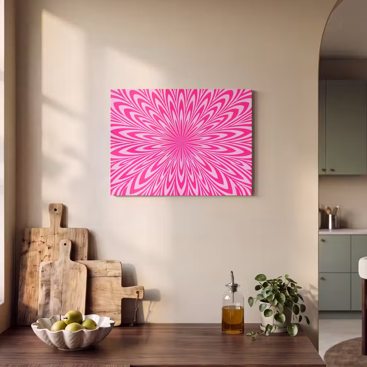 Acoustic Panel - Pattern - Optical - Pink — 3