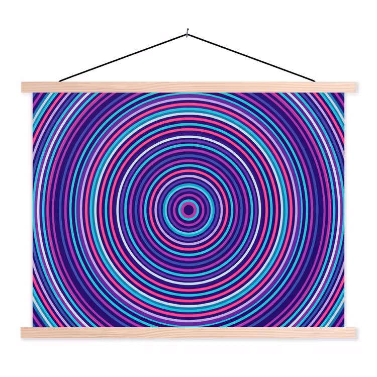 Hanging Poster - Abstract - Circles - Colorful — 1
