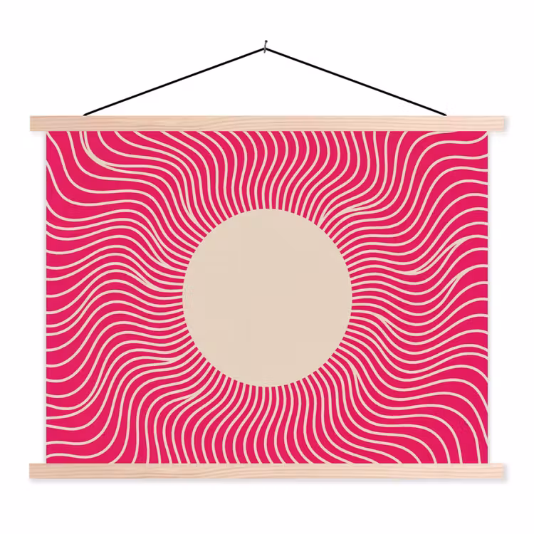 Hanging Poster - Abstract - Pattern - Pink — 1