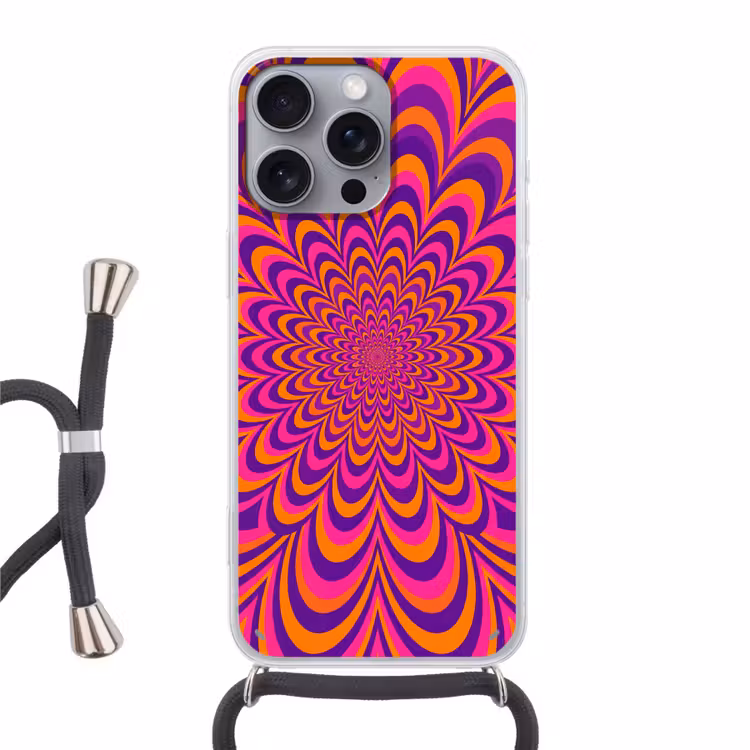 Phone case crossbody - Pattern - Optical - Colorful — 1