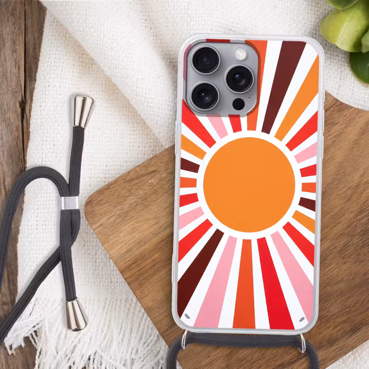 Phone case crossbody - Sun - Rays - Abstract - Colorful — 3