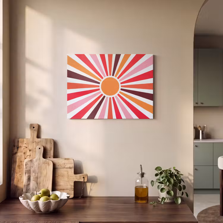 Acoustic Panel - Sun - Rays - Abstract - Colorful — 3