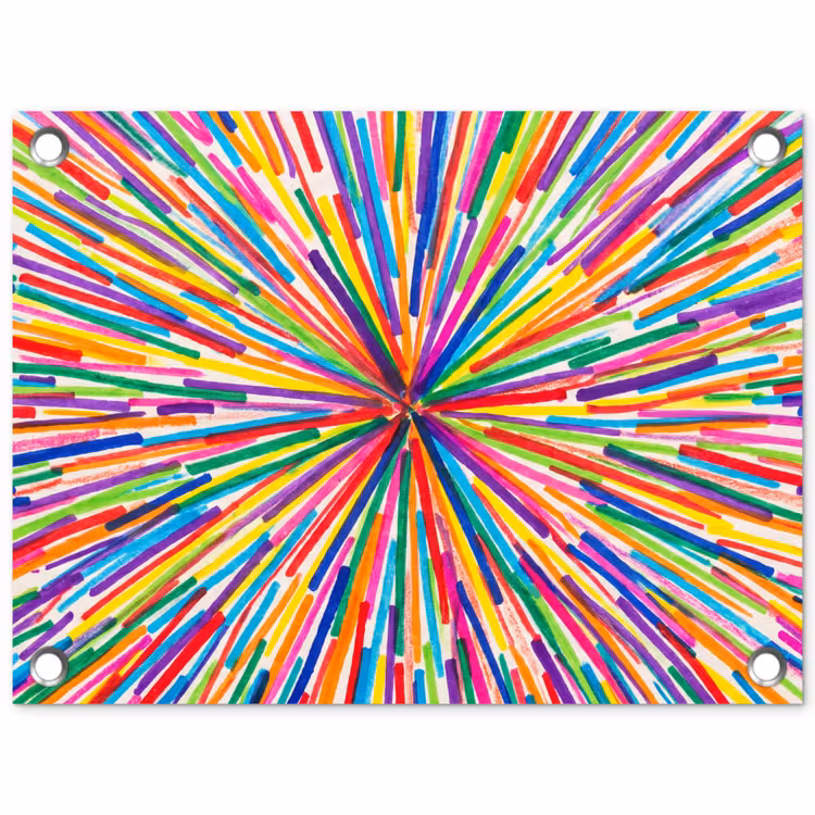Garden Poster - Lines - Colorful - Abstract — 1