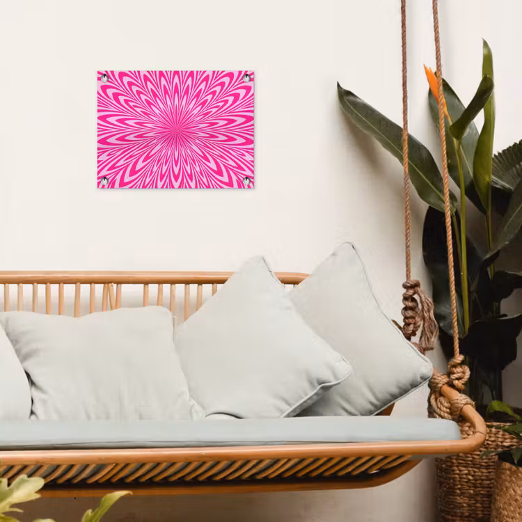 Garden Poster - Pattern - Optical - Pink — 5
