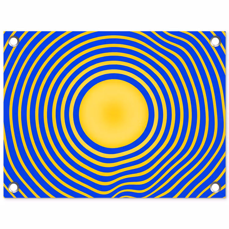 Garden Poster - Abstract Pattern - Blue — 1