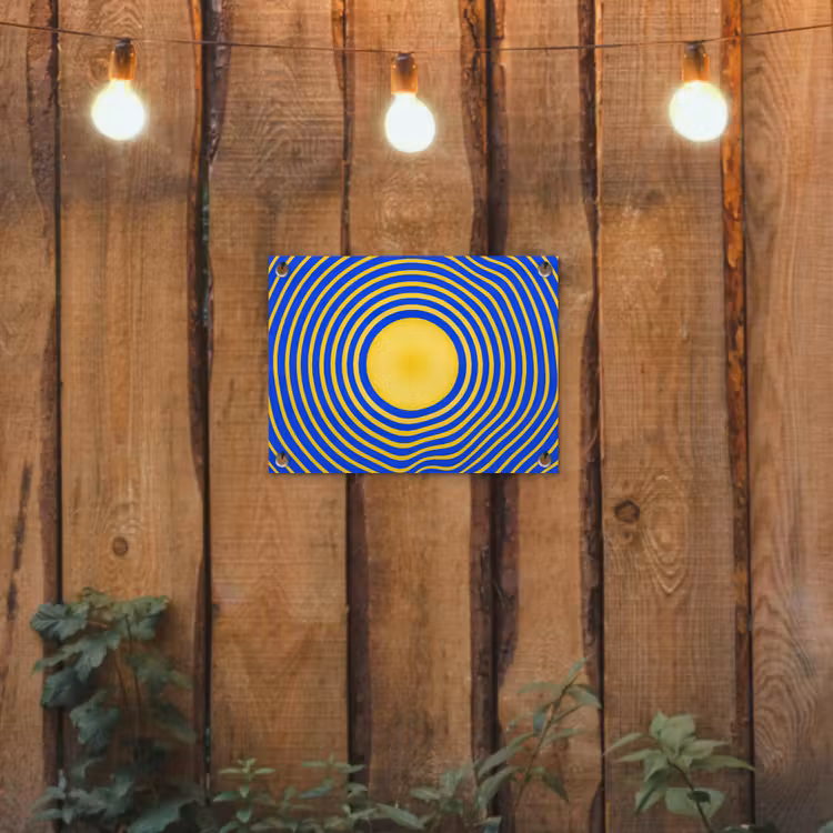 Garden Poster - Abstract Pattern - Blue — 2