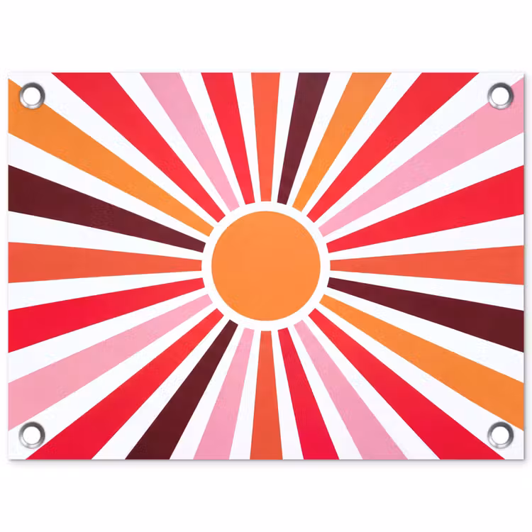 Garden Poster - Sun - Rays - Abstract - Colorful — 1