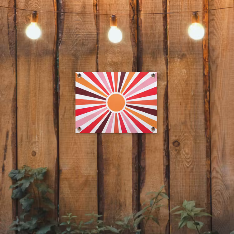 Garden Poster - Sun - Rays - Abstract - Colorful — 2