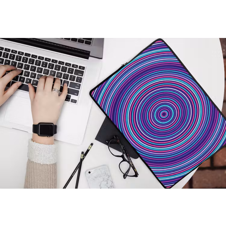 Laptop Sleeve - Abstract - Circles - Colorful — 3