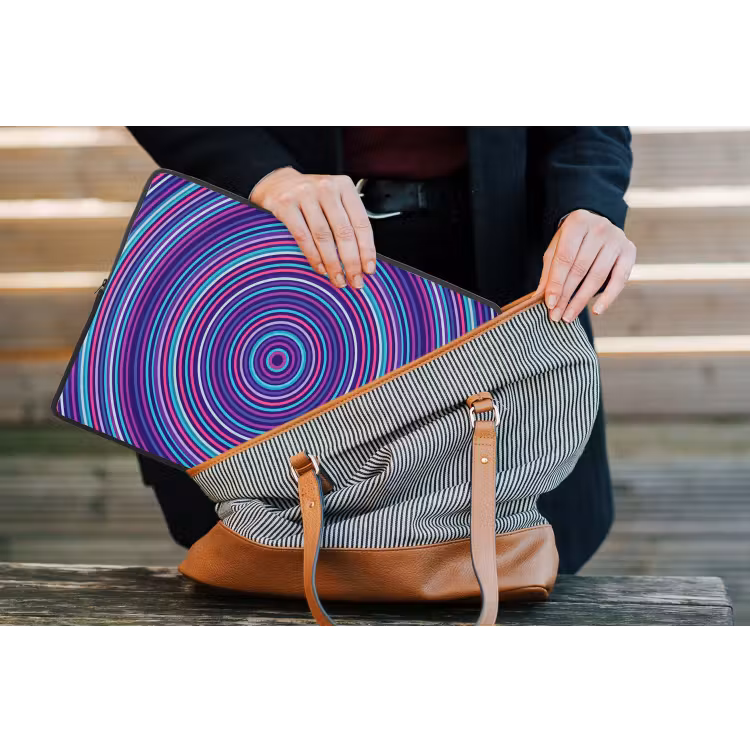 Laptop Sleeve - Abstract - Circles - Colorful — 4