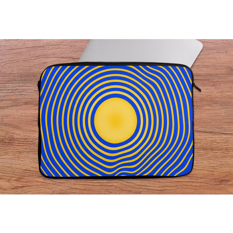Laptop Sleeve - Abstract Pattern - Blue — 2