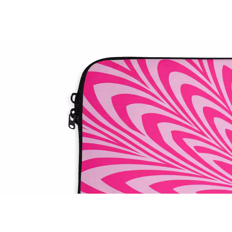 Laptop Sleeve - Pattern - Optical - Pink — 5