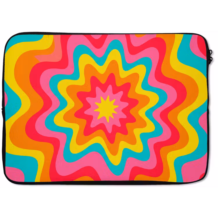 Laptop Sleeve - Pattern - Wavy - Colorful — 1