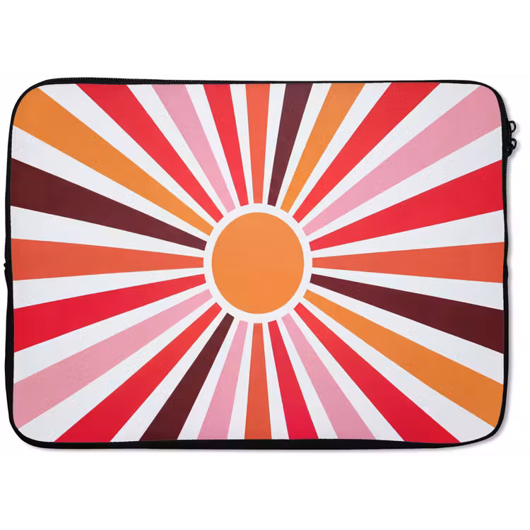 Laptop Sleeve - Sun - Rays - Abstract - Colorful — 1