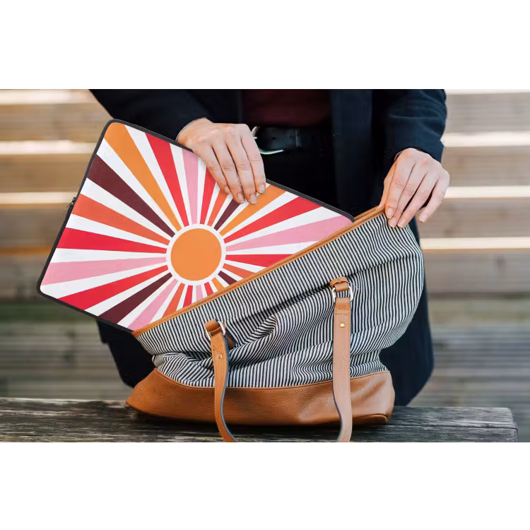 Laptop Sleeve - Sun - Rays - Abstract - Colorful — 4