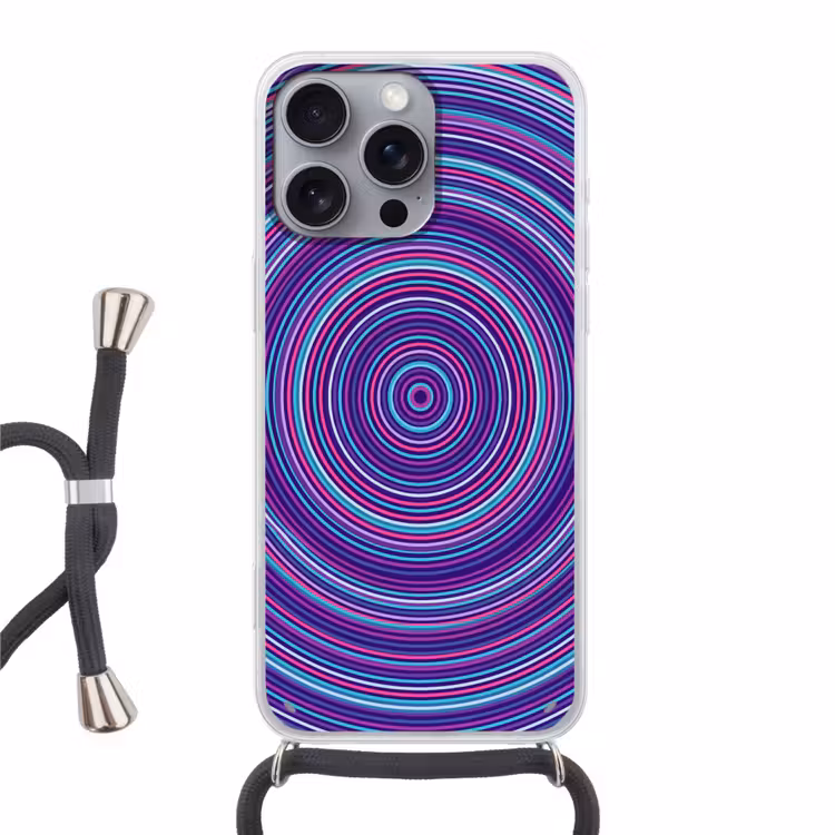 Phone case crossbody - Abstract - Circles - Colorful — 1
