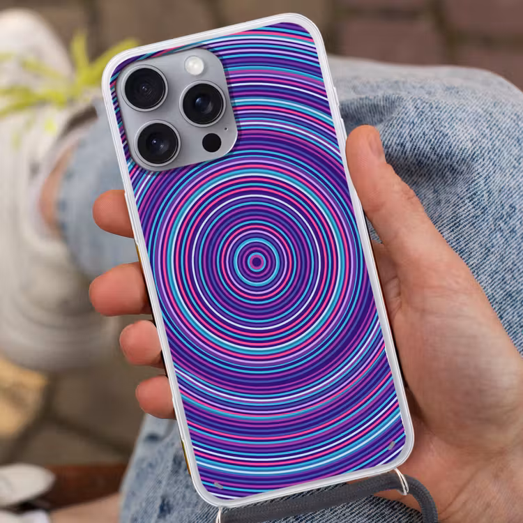 Phone case crossbody - Abstract - Circles - Colorful — 2