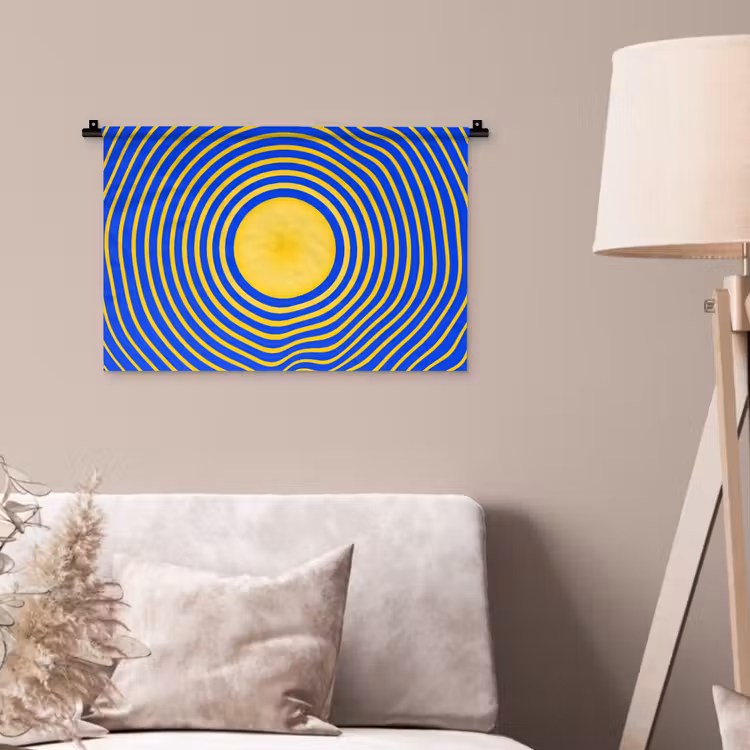 Wall Hanging - Abstract Pattern - Blue — 2