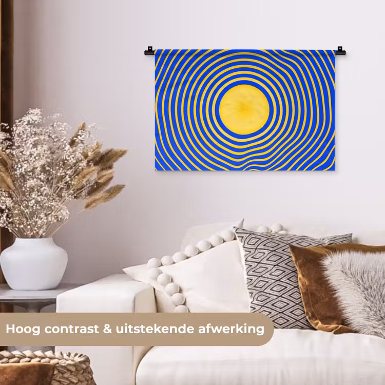 Wall Hanging - Abstract Pattern - Blue — 4
