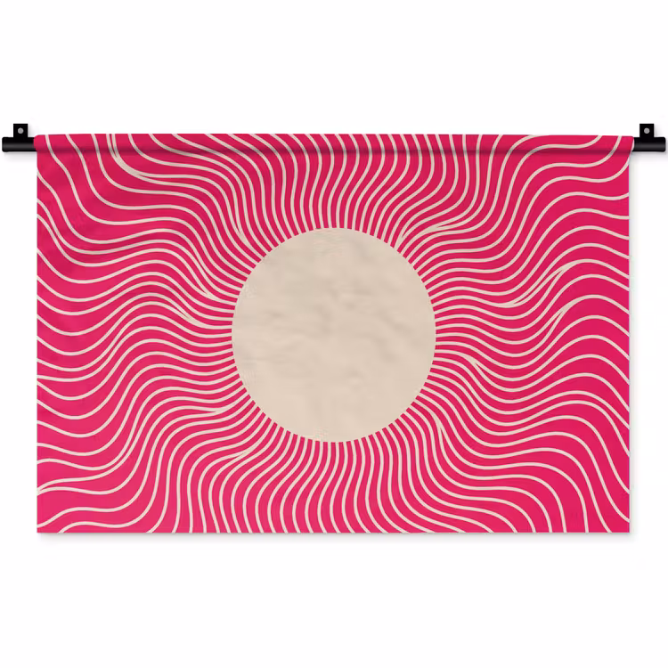 Wall Hanging - Abstract - Pattern - Pink — 1