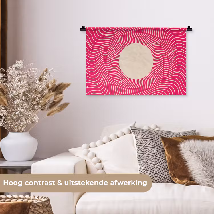 Wall Hanging - Abstract - Pattern - Pink — 4