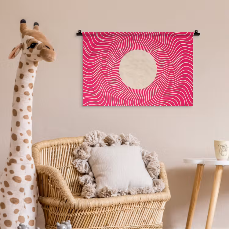 Wall Hanging - Abstract - Pattern - Pink — 5