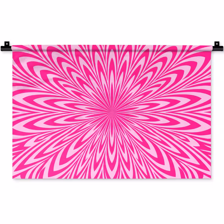 Wall Hanging - Pattern - Optical - Pink — 1