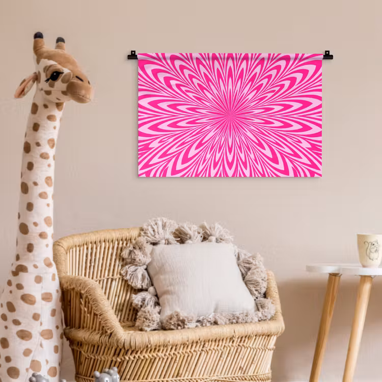Wall Hanging - Pattern - Optical - Pink — 5