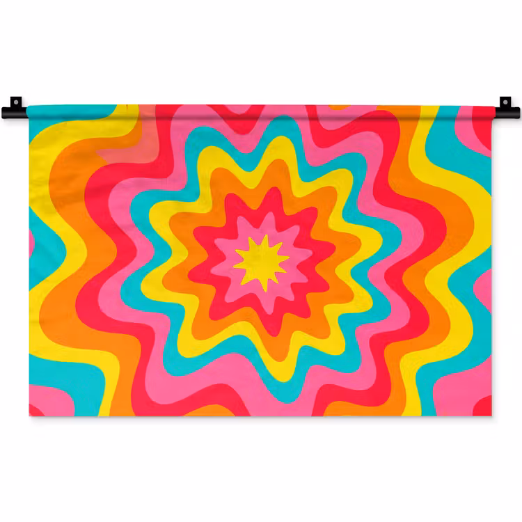 Wall Hanging - Pattern - Wavy - Colorful — 1