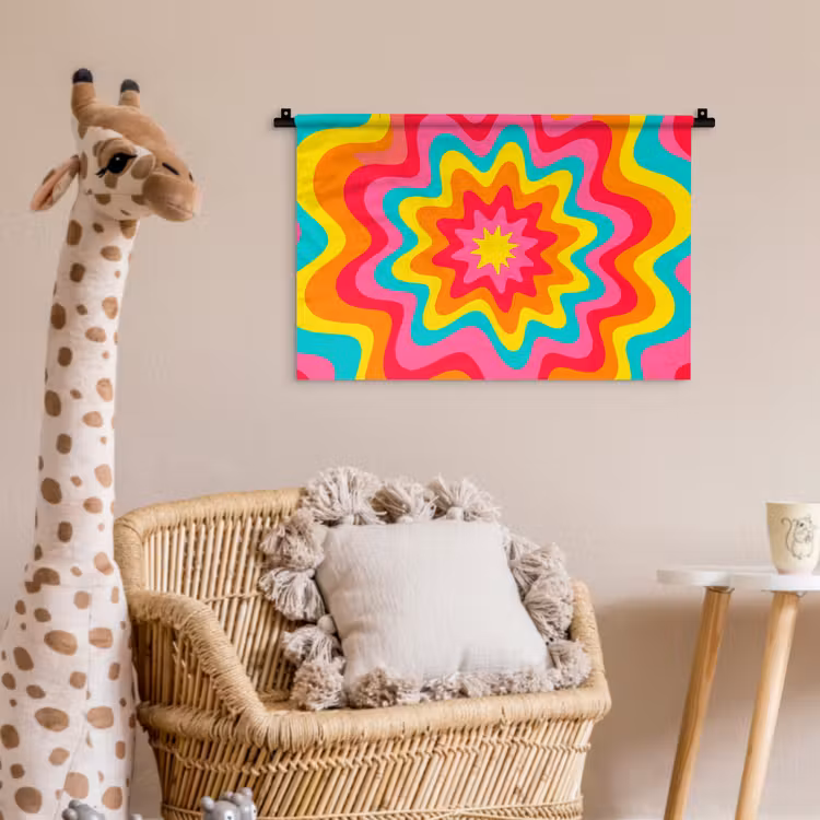 Wall Hanging - Pattern - Wavy - Colorful — 5