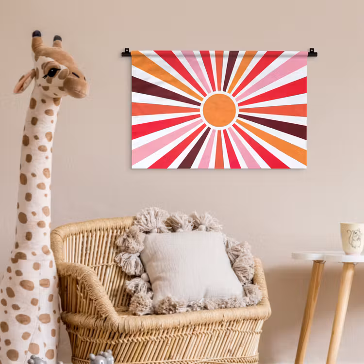 Wall Hanging - Sun - Rays - Abstract - Colorful — 5
