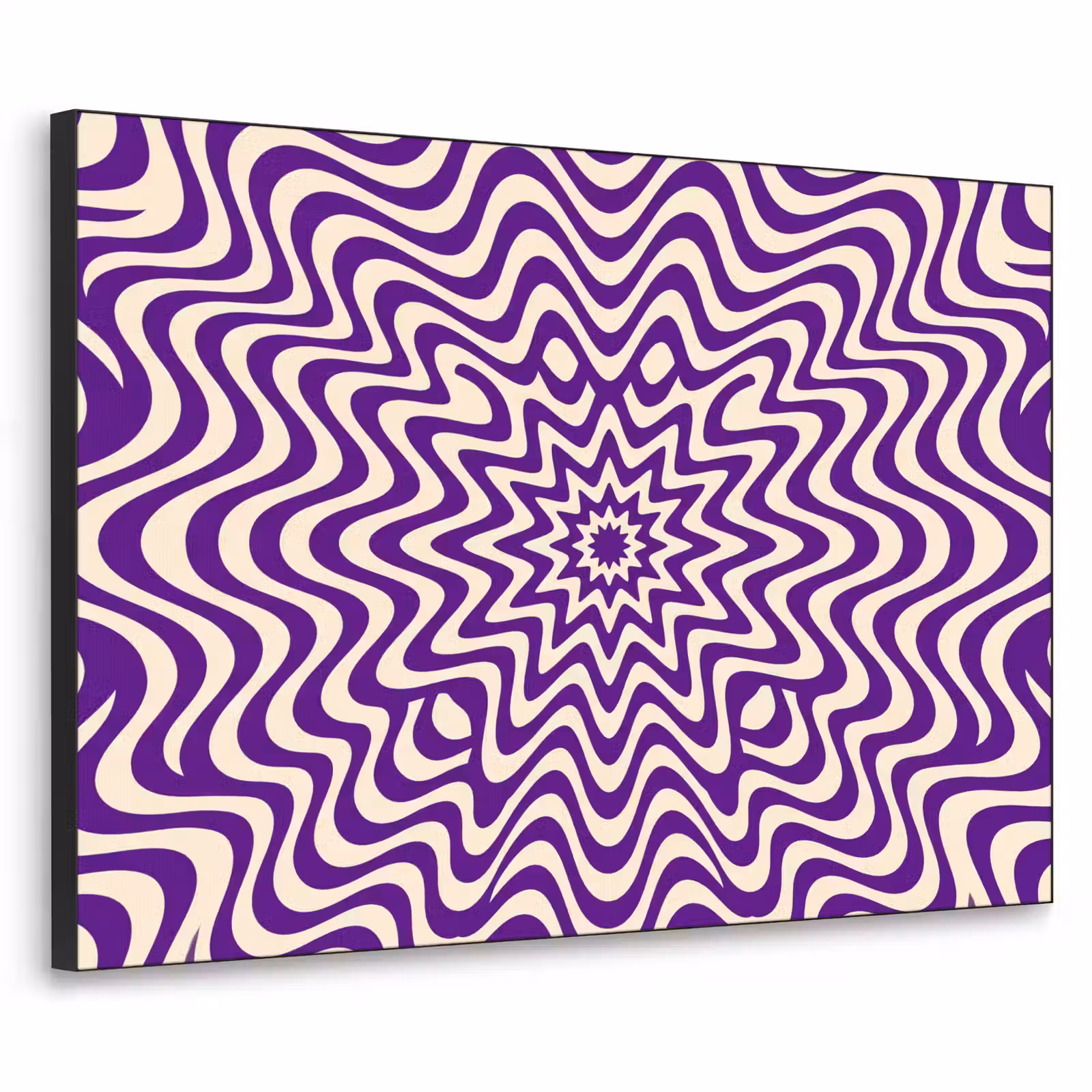 Art Frame - Abstract - Waves - Optical - Modern - Purple — 1