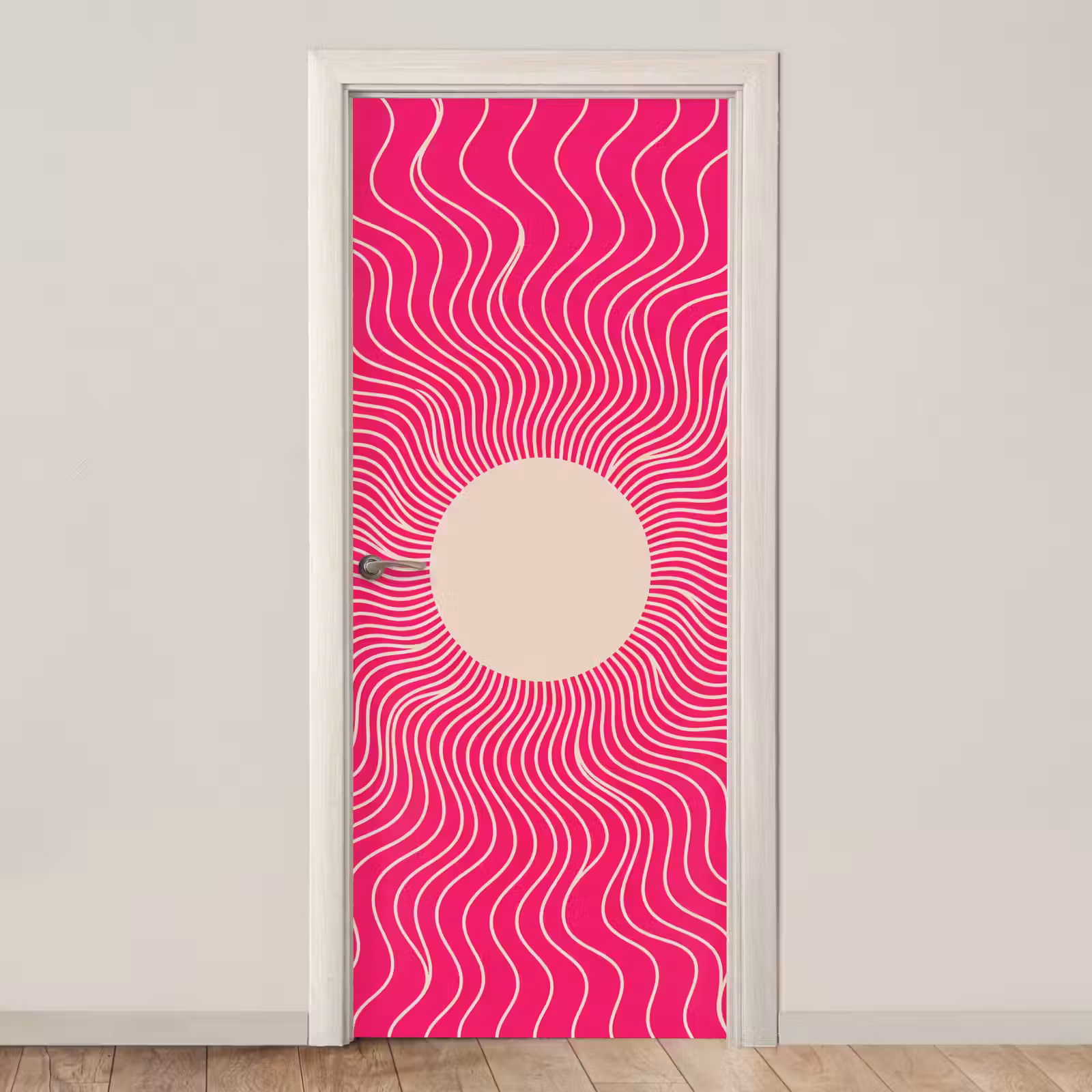 Door sticker - Abstract - Pattern - Pink — 1