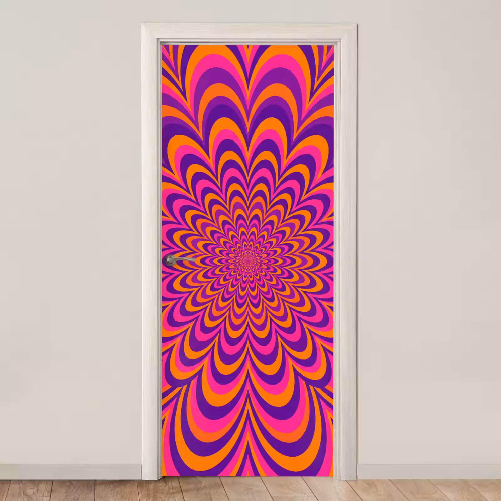Door sticker - Pattern - Optical - Colorful — 1