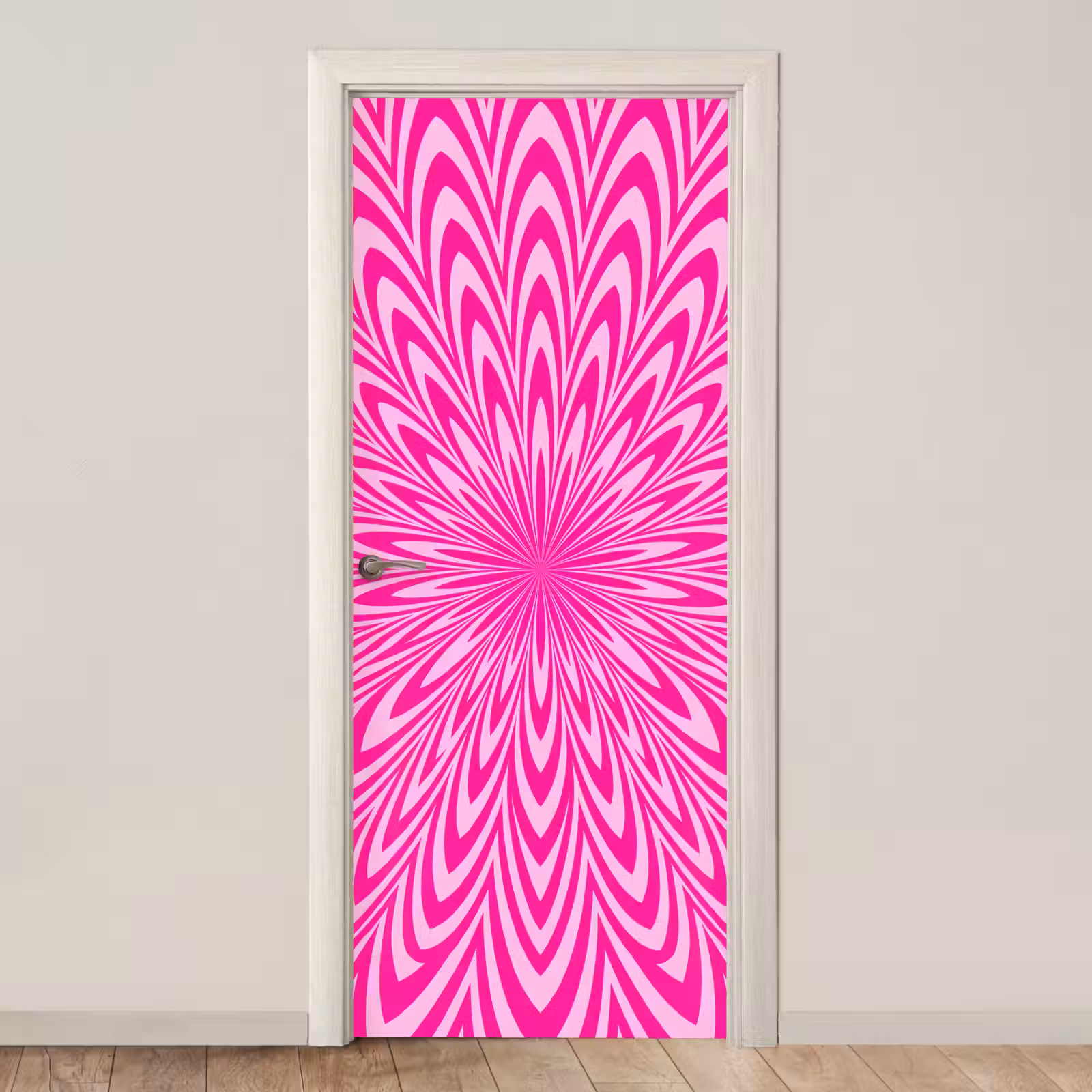 Door sticker - Pattern - Optical - Pink — 1