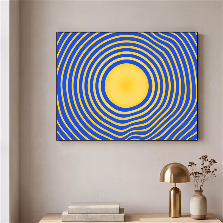 Art Frame - Abstract Pattern - Blue — 3