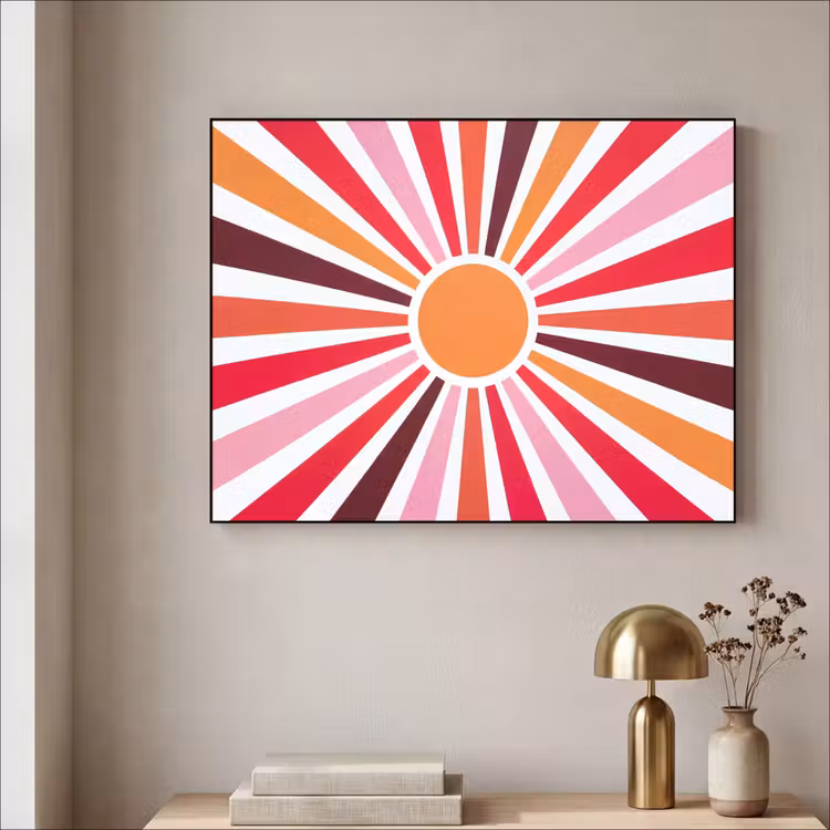 Art Frame - Sun - Rays - Abstract - Colorful — 3