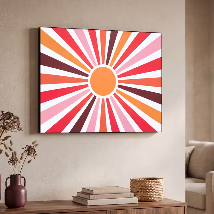 Art Frame - Sun - Rays - Abstract - Colorful — 4