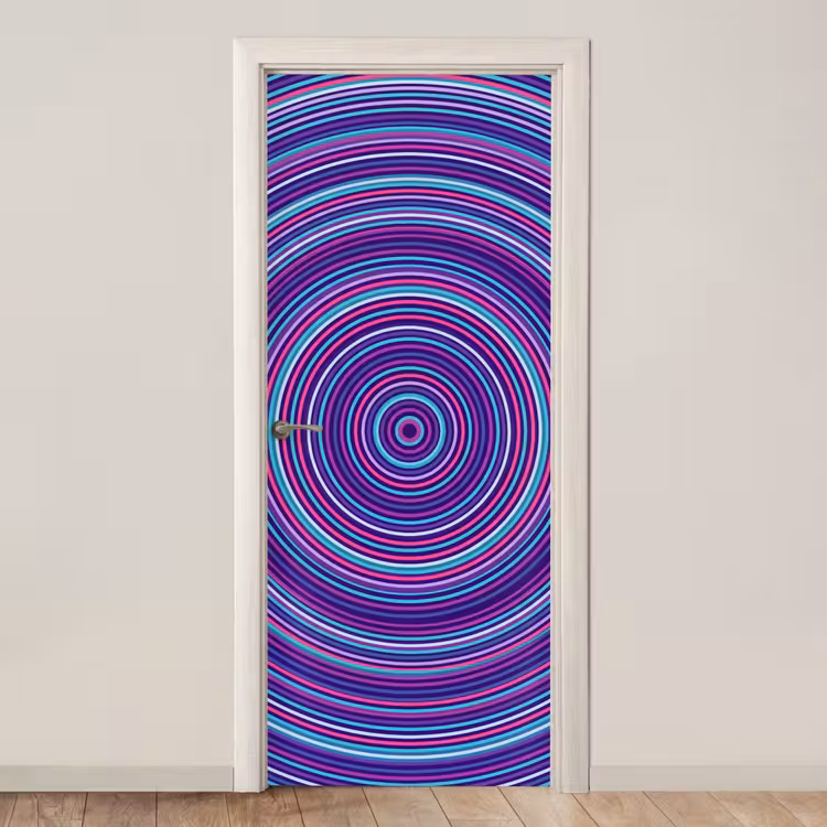 Door sticker - Abstract - Circles - Colorful — 1