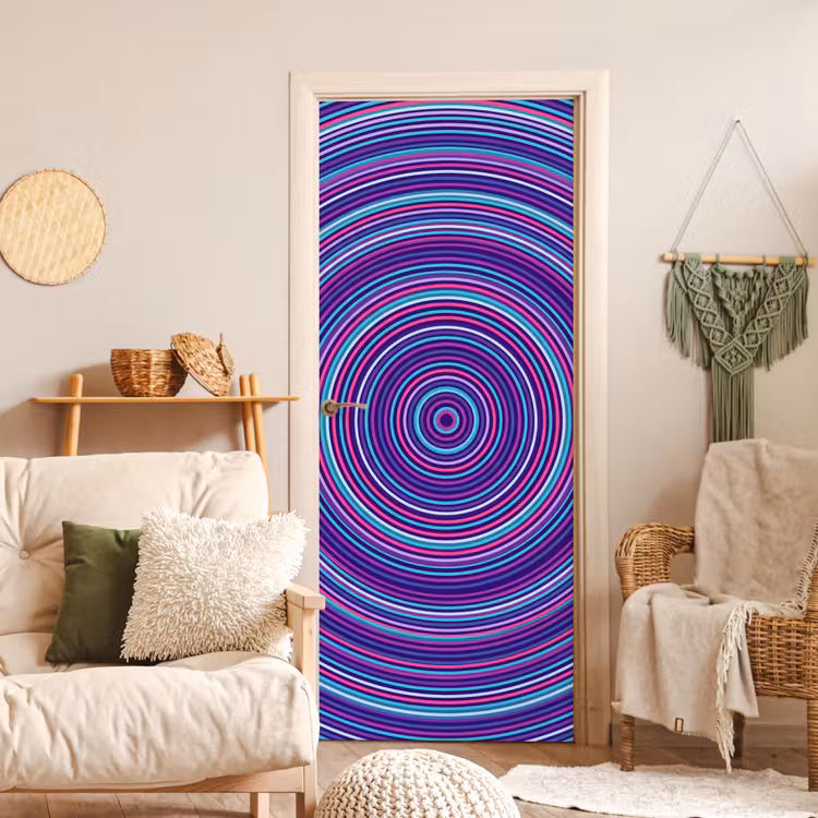 Door sticker - Abstract - Circles - Colorful — 3
