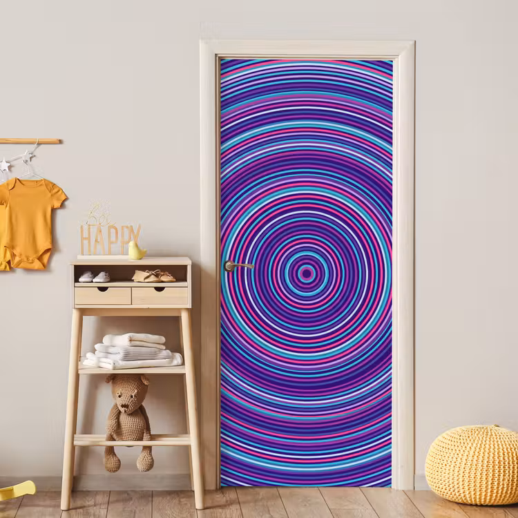 Door sticker - Abstract - Circles - Colorful — 5
