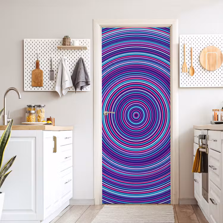 Door sticker - Abstract - Circles - Colorful — 6