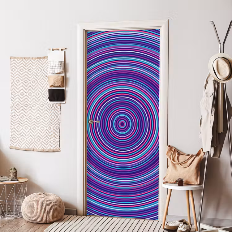 Door sticker - Abstract - Circles - Colorful — 7