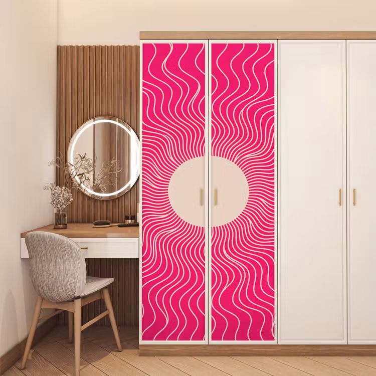 Door sticker - Abstract - Pattern - Pink — 4