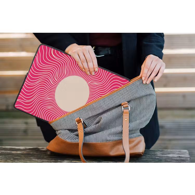 Laptop Sleeve - Abstract - Pattern - Pink — 4