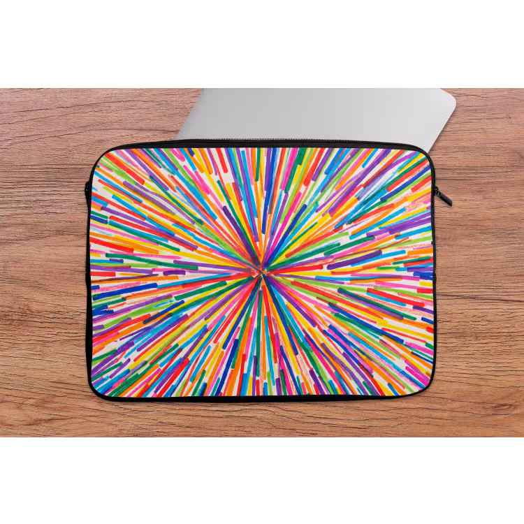 Laptop Sleeve - Lines - Colorful - Abstract — 2