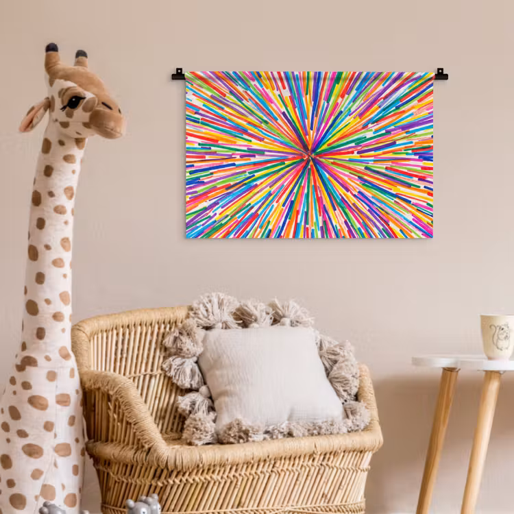 Wall Hanging - Lines - Colorful - Abstract — 5