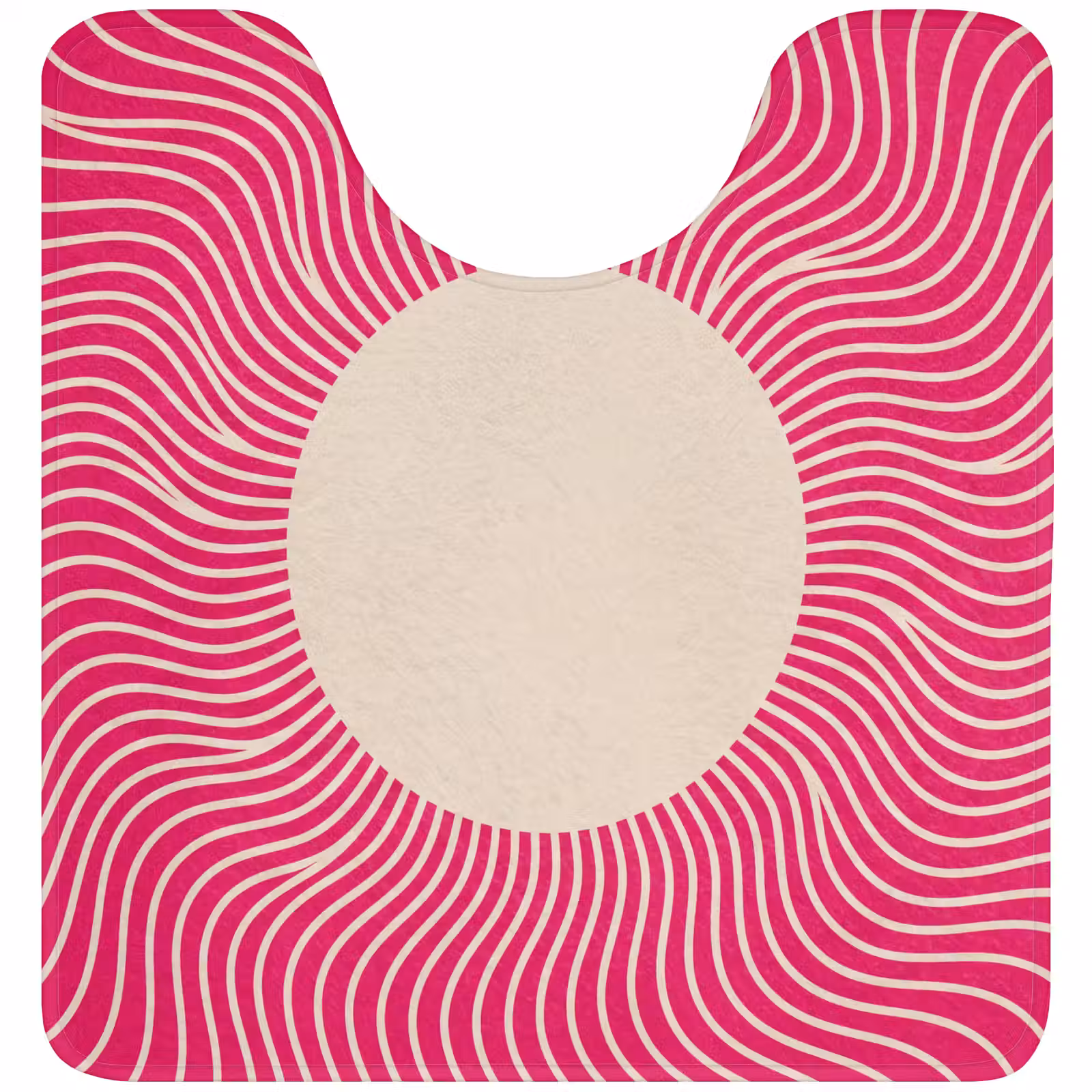 WC Mat - Abstract - Pattern - Pink — 1